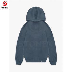 Venta al por mayor 100% de algodón sudaderas con capucha de lana para los hombres de calidad superior Super suave patrón sólido de invierno de punto con capucha cuello - Product Image 4