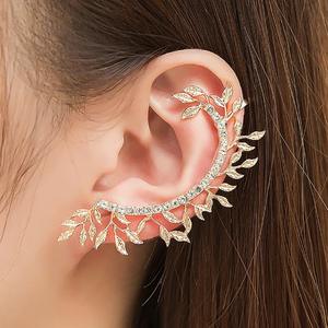 2 Pcs/Set Trendy Clip on Earrings Ear Cuff for Women Gold Color C Shaped Stackable Cz Ear Cuff No Pierced Party Wedding Jewelry/ - Product Image 3