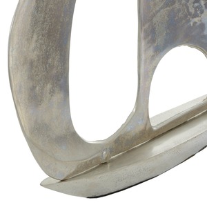 Sculpture d'art de bateau en argent élégant L'objet de table moderne ajoute une déclaration artistique captivante et une élégance à la mode - Product Image 4