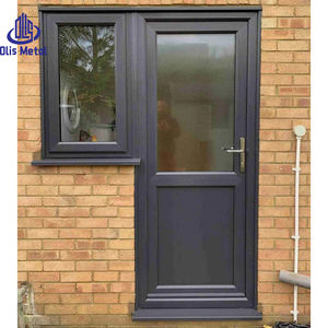 ประตู PVC ทันสมัยสำหรับบ้าน <span class=keywords><strong>ห้อง</strong></span>ครัว ลานหลังบ้าน <span class=keywords><strong>ห้อง</strong></span>น้ำ ขายส่ง ระเบียง อพาร์ทเมนต์ ประตูบานเดี่ยวแบบเปิดข้าง <span class=keywords><strong>UPVC</strong></span> ครึ่งกระจก - Product Image 4