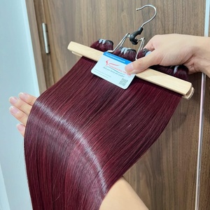 Extensiones de Cabello Humano Vietnamita Liso Natural Tinte Morado de Calidad Premium para Salones y Venta al por Mayor - Product Image 1