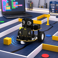 Kit de Coche Robótico Inteligente Programable Zetok DIY para Niños, Compatible con Microbit ESP32, para Aprendizaje de Codificación STEM, Educativo, Edad 8+