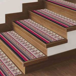 Ethnic Pattern Printed Rug: Modern Kilim Design for Stair Decor,Goblen - Product Image 2