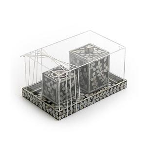 Marvelous Design Mabkhara <b>Incense</b> Burner In Wooden And Mop Work Dukhoon Burner With Oud <b>Box</b> And Acrylic Cover - Product Image 6