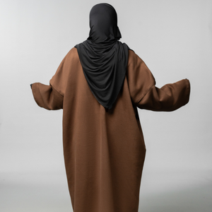 Abaya en polaire de qualité supérieure pour les femmes musulmanes modeste robe d'hiver à manches longues conception directe d'usine fabricant de gros - Product Image 1