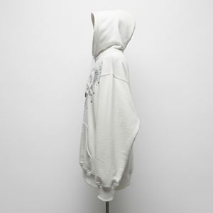 Sudadera con Capucha para Mujer, 500 g/m², Felpa de Algodón, con Cristales de Estrás, Diseño Gráfico, Top Corto, Estilo Urbano, Fabricante - Product Image 4