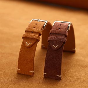 <span class=keywords><strong>Bracelet</strong></span> de <span class=keywords><strong>montre</strong></span> vintage en daim et cuir véritable 20mm 22mm, <span class=keywords><strong>bracelet</strong></span> de remplacement en velours doux pour hommes et femmes, compatible <span class=keywords><strong>montre</strong></span> connectée - Product Image 4
