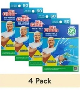 ถุงมือยางล้างจาน Mr. Clean Duet แบบใช้ซ้ำได้ ขนาดใหญ่ - แพ็ค 2 คู่ - Product Image 2