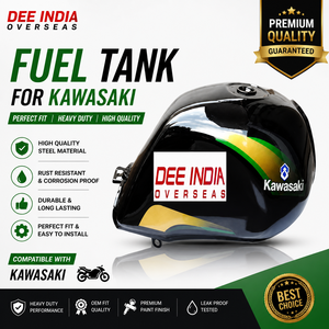 Réservoir de carburant pour moto Kawasaki |   Réservoir d'essence robuste pour vélo |   Acier de haute qualité - Product Image 2