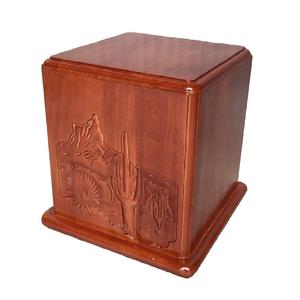 Urnas funerarias de madera de diseño tallado, urnas de cremación personalizadas con diseño y tamaño, nuevo - Product Image 4
