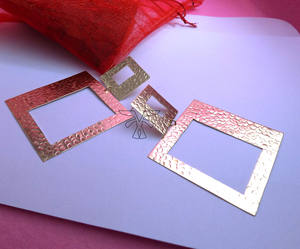 Boucles d'oreilles faites à la main en plaqué or SKU5942 Fashion Dangle Jewelry - Product Image 3