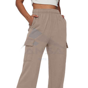 <b>Womens</b> Cotton Active Wear Solid Color <b>Fleece</b> Flares Track Pants Sweatpants Warm Winter <b>Fleece</b> <b>Jogger</b> Pants With Deep Pockets - Product Image 5