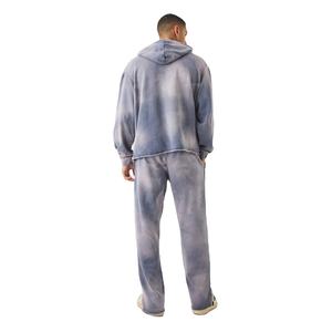 Sudadera con capucha y pantalones cortos con logotipo personalizado con estilo, conjunto de Jogger Vintage, chándal para hombre, chándal para hombre, tela personalizada French Terry - Product Image 5