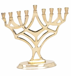 Vintage Style <b>Brass</b> Candle Menorah Wholesale Christmas Decoration Wedding Centerpiece <b>Candlestick</b> <b>Holder</b> Home Tabletop Decor - Product Image 1