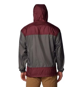 Veste coupe-vent streetwear patchwork de créateur, grande taille, imperméable, respirante, fermeture éclair, décontractée, vêtements d'extérieur, vente en gros - Product Image 2