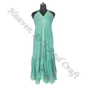 SD012 indien pakistanais coton Saree/Shari/Shari Hippy Boho Style moderne nouvelle robe en soie Vintage avec Style indien moderne - Product Image 1