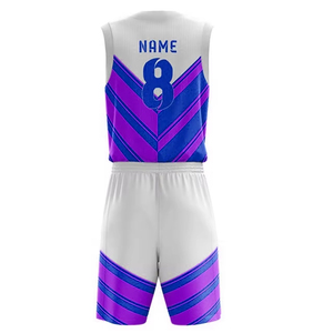 Uniformes de baloncesto con logotipo personalizado para hombre, conjunto sin mangas estampado por sublimación transpirable de alta calidad, opción de talla grande, servicio OEM - Product Image 6