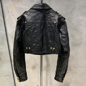 Fleece Leather Jackets <b>Women</b> <b>Winter</b> Warm Thickened <b>Coat</b> Female Vintage Loose Lapel Outwear Ladies Chic <b>Long</b> Sleeve Zipper Jacket - Product Image 2