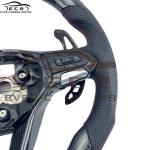 Volante Ever-carbon Racing ECR Venta caliente <span class=keywords><strong>Precio</strong></span> de fábrica Fibra de carbono con LED para Volkswagen VW <span class=keywords><strong>Golf</strong></span> 8 Volante de coche - Product Image 5