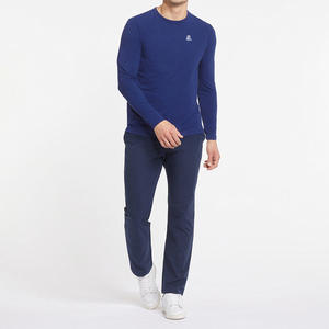 T-shirt à manches longues pour homme, col rond, en coton, logo personnalisé, t-shirt à manches longues pour homme, col rond - Product Image 1