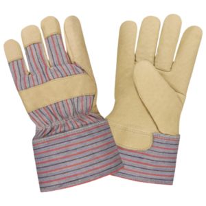 Guantes de Trabajo Canadienses de Primera Calidad, Cuero Vacuno, Antiestáticos, Transpirables y Duraderos para Seguridad en la Construcción e Industria - Product Image 1