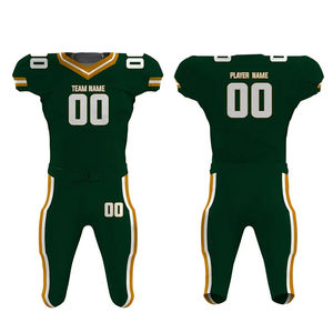 ชุดฟอร์มอเมริกันฟุตบอลชุดเครื่องแบบอเมริกันฟุตบอลสีเขียว - Product Image 1