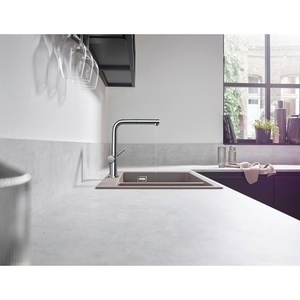 Grifo de Cocina Monomando Moderno de Latón Cromado Hansgrohe con Caño Extraíble, Certificado por Cupc para Uso Doméstico - Product Image 3
