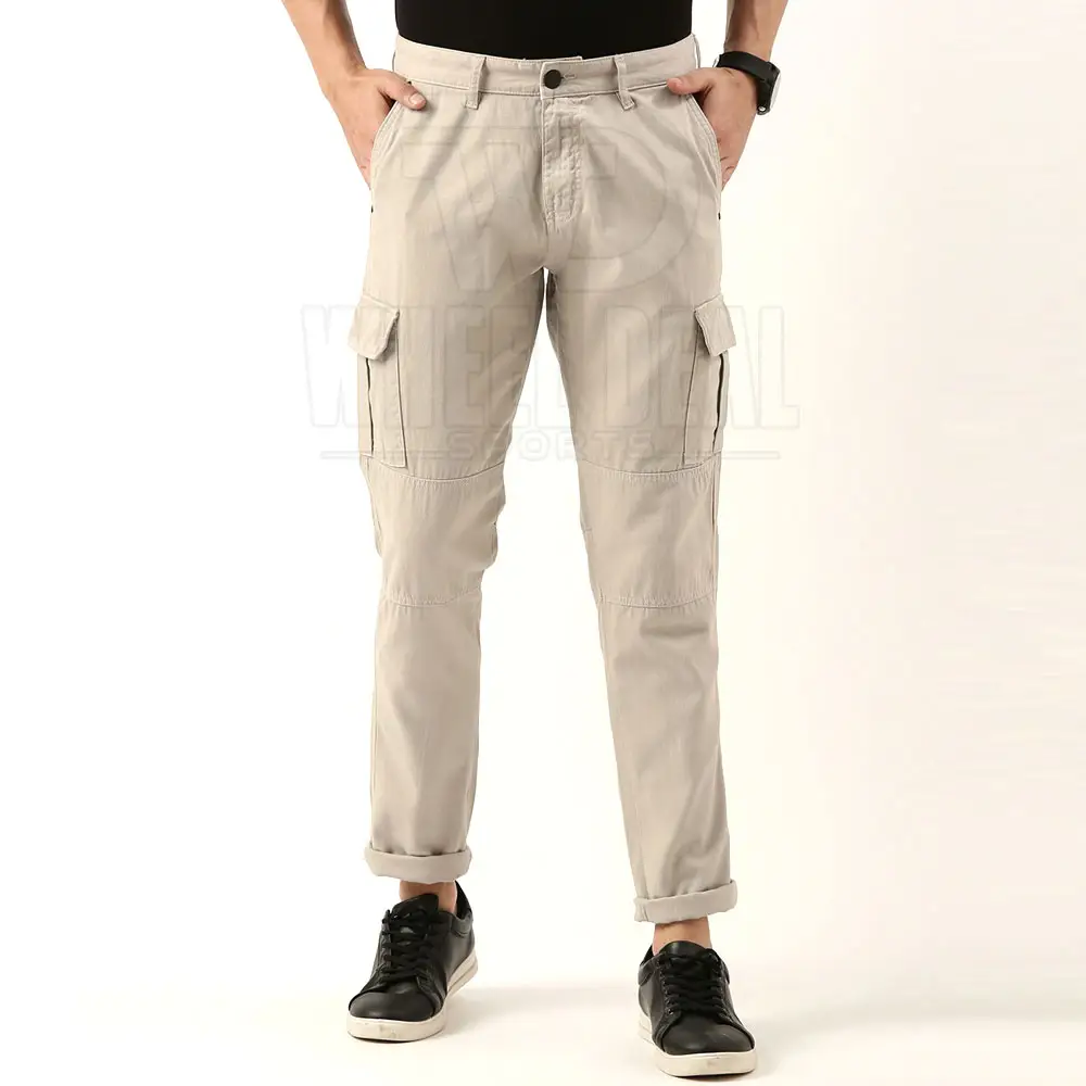 Colore solido comodo da uomo Cargo pantaloni Oem Design all'ingrosso all'ingrosso tasso di pantaloni Cargo personalizzati