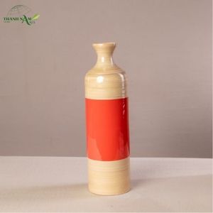 Color Coated Spun Bamboo Art Deco Coiled Handmade Eco-Friendly Tabletop <b>Decorative</b> <b>Vase</b> - Product Image 5