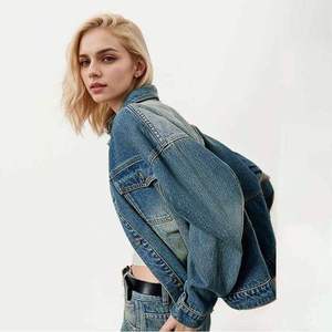 Automne femmes bouton à manches longues veste printemps décontracté Denim veste manteaux Premium survêtement manteau pour quotidien - Product Image 4