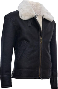 Chaqueta de Cuero Genuino de Primera Calidad, Forro de Piel Sintética Cálida, Chaqueta de Aviador Personalizable para Hombre, Fabricante Mayorista - Product Image 2