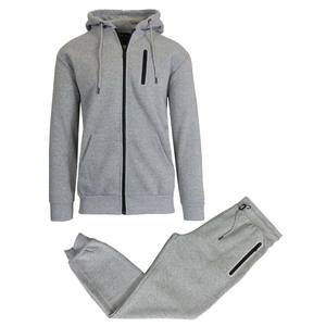 Unisex <b>Plain</b> Activewear Zipper <b>Tracksuit</b> Set Heavyweight Zipper Fleece Winter <b>Tracksuit</b> - Product Image 5