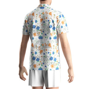 T-shirts pour hommes en coton/fibre de bambou tricotés respirants et à séchage rapide, design tendance 2023, été, uni - Product Image 5