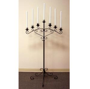 Candelabro Decorativo Navideño de Hierro con Cinco Brazos, Recubierto de Polvo Negro, para Decoración del Hogar y Centros de Mesa para Bodas - Product Image 3