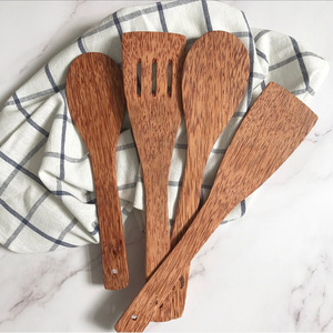 Herramienta de cocina natural, espátula de madera para la comida diaria, espátulas de madera de coco, utensilios para el hogar - Product Image 5