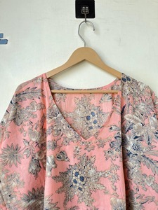 ชุดคลุมชายหาดของผู้หญิงผ้าคอตตอนพิมพ์ลายดอกไม้, ชุดเดรสใส่ไปงานปาร์ตี้ไซส์ใหญ่พิเศษใส่ในฤดูร้อน - Product Image 2