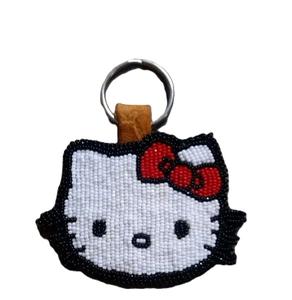 Porte-clés brodé de perles de rocaille, option logo personnalisé, porte-clés brodé de perles de rocaille exclusif, choix tendance - Product Image 2