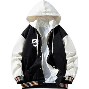 OEM Logo personnalisé couleur hommes 100% coton mélangé sweats à capuche surdimensionné capuche pleine fermeture éclair Style de rue en plusieurs couleurs pour l'hiver - Product Image 5