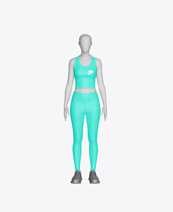 Womens seamless sports set quick dry yoga <b>leggings</b> and bra fitness apparel with custom logo - Product Image 1