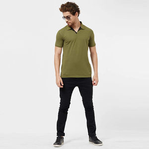 Camiseta de Jersey de Algodón 100% de Alta Calidad para Hombre, Diseños Personalizados, Manga Corta, Estilo Ejecutivo, Secado Rápido, Venta al por Mayor - Product Image 5