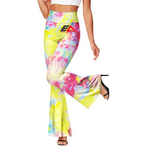 Qualité supérieure Meilleur prix Matériau respirant fait de pantalons évasés pour femmes Pantalons évasés sublimés pour femmes - Product Image 1