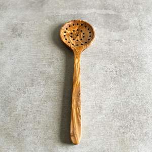 Cuillère en bois d'acacia naturelle avec support, serveur à salade et cuillère de service, ustensile de cuisine artisanal pour hôtels, maisons, restaurants - Product Image 5