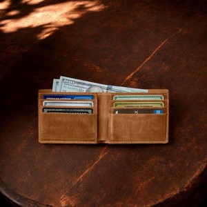 Cartera de cuero de alta calidad para hombres, precio al por mayor seguro, carteras clásicas hechas a mano, uso comercial, elegante, increíble cartera para hombres - Product Image 1