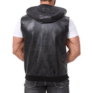 Chaleco de Cuero para Hombre, Personalizado, Resistente, Invernal, Informal, Transpirable, Cortavientos, Ecológico, de la Mejor Calidad, Gran Venta 2026 - Product Image 3