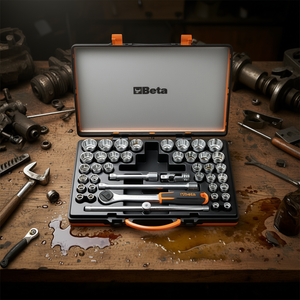 Assortiment de 37 clés à douille polygonales et 5 accessoires dans un coffret en tôle - Product Image 3