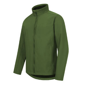 <b>Men's</b> Soft Shell Warm Winter Fleece <b>Jacket</b> in Solid Color Customize with Embroidery Screen and Digital Printing Sublimation - Product Image 4