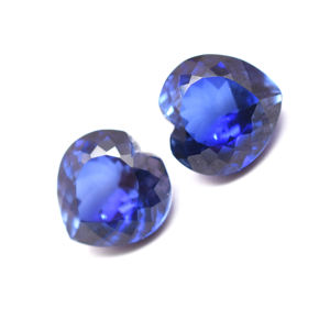 Laboratorio Azul Zafiro Corindón Piedras preciosas Forma de corazón natural Corte Tamaños 5 mm a 15 mm - Product Image 4