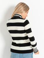 Tricots pour femmes rayé col roulé tunique respirant tricots personnalisé OEM Service nouvelle mode de haute qualité pull chaud