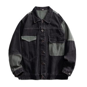 Fashion <b>Denim</b> Winter <b>Jacket</b> For Men <b>Lightweight</b> Casual Outerwear Modern Stylish Coat Comfortable Clothing For Everyday Outfits - Product Image 1
