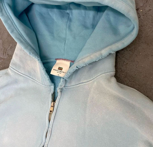 2025 nouvelle mode Streetwear Hip Hop lavage à l'acide à capuche personnalisé soleil délavé surdimensionné goutte épaule impression pull à capuche pour unisexe - Product Image 3